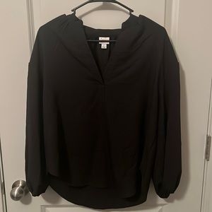 Small black womens blouse